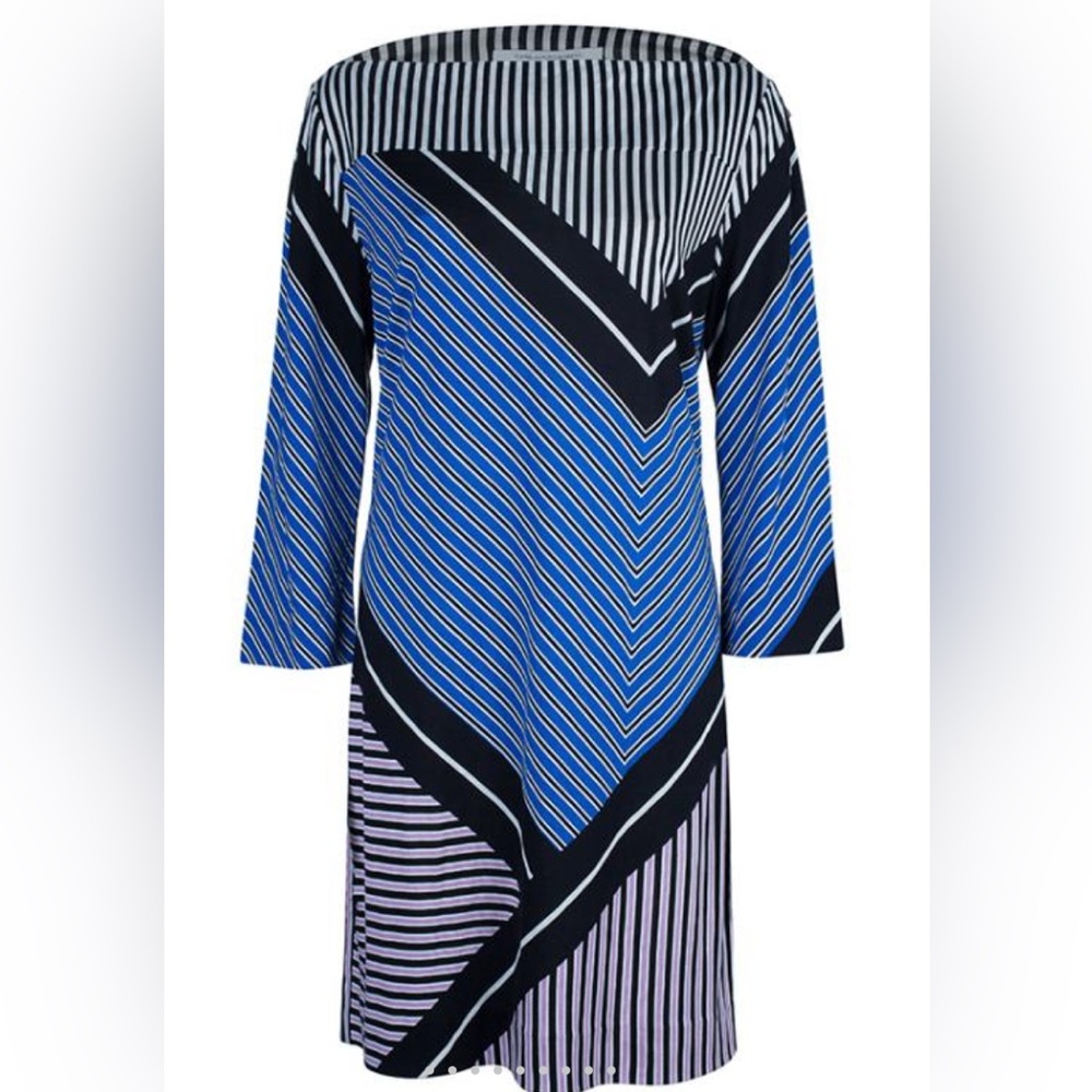 DVF Ruri Striped Shift Dress